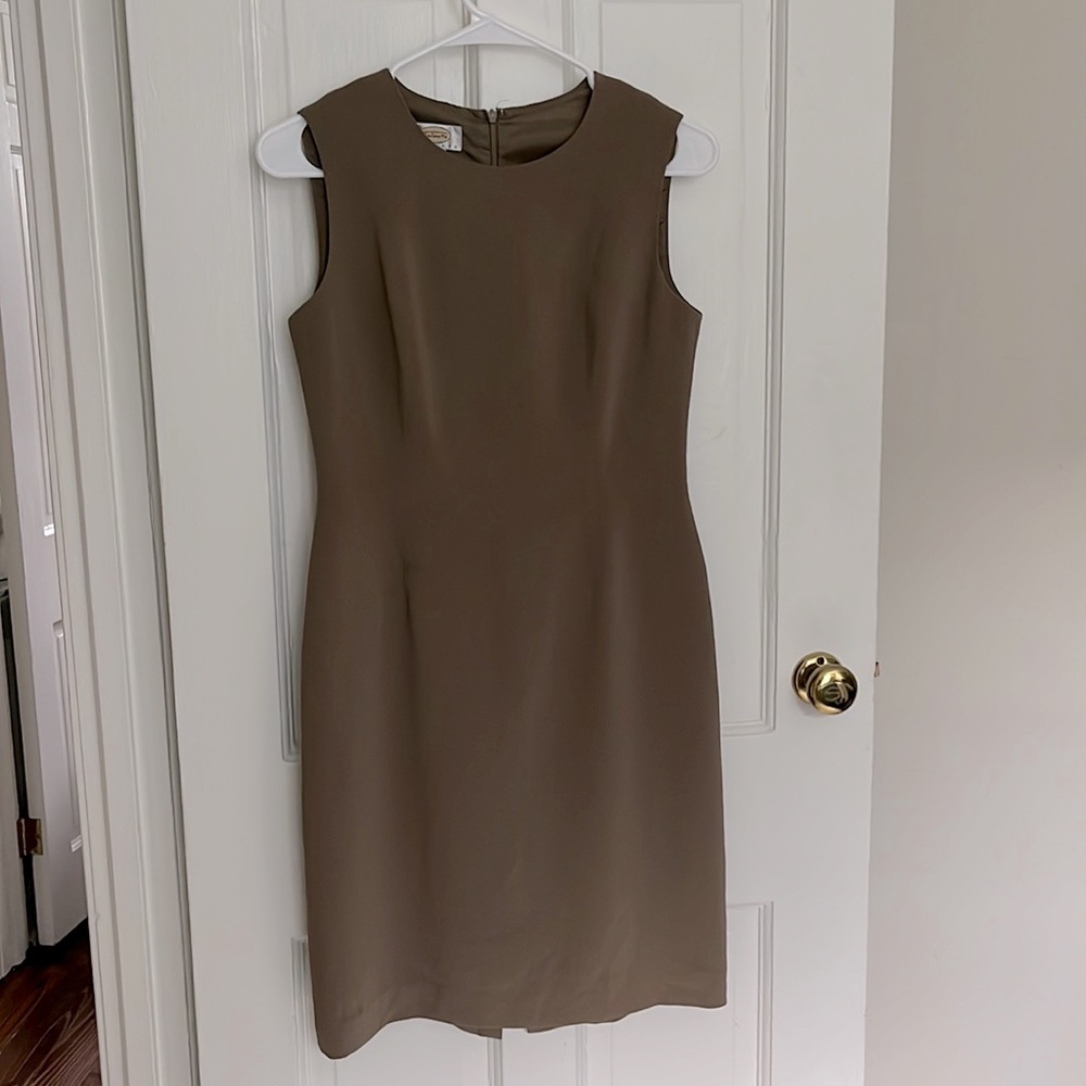 Tan Brown Talbots Pencil Dress